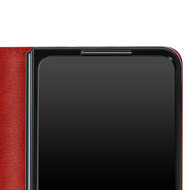 Acheter Avizar Coque pour Samsung Galaxy Z Fold 4 Clapet Portefeuille Languette Magnétique  rouge