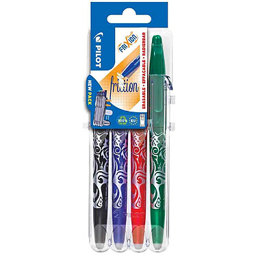 PILOT Stylo roller FRIXION BALL 07 Set2Go, étui de 4