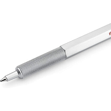 Avis ROTRING Stylo Bille Rétractable 600 Pointe Moyenne Corps Métal Argent Noir