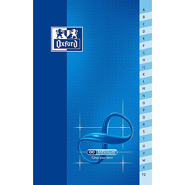 OXFORD Carnet Répertoire 'Infinium' 90 x 140 mm quadrillé 96 p 90g indéchirable x 10 pas cher