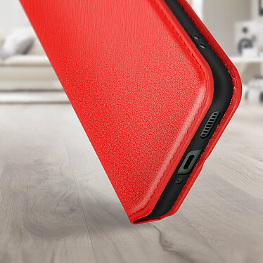 Avizar Housse pour Xiaomi 13 clapet magnétique porte-carte Support vidéo  Rouge pas cher