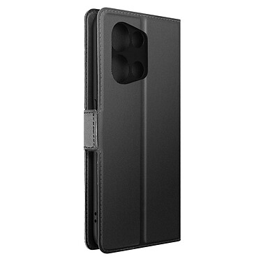 Avizar Étui pour Oppo Reno 8 5G Portefeuille Support Finition Striée Ultra-Slim  Noir / Gris