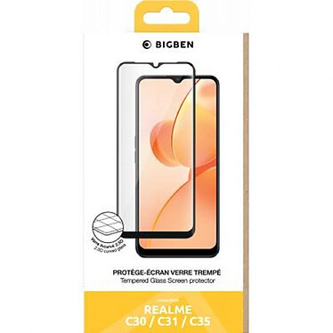 Avis BigBen Connected Protection d'écran pour Realme C30 / C31 / C35 en Verre Trempé 2.5D Transparent