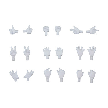 Original Character - Accessoires pour figurines Nendoroid Doll Hand Parts Set Gloves Ver. (Whit