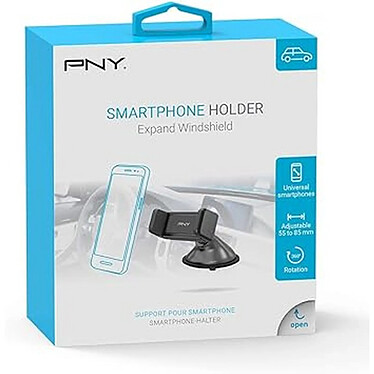 Acheter PNY Support Voiture Ajustable sur Pare-brise pour Smartphone à Rotation 360° Noir