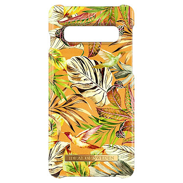 iDeal of Sweden Coque pour Samsung Galaxy S10 Résistante Design Épuré Mango Jungle  orange