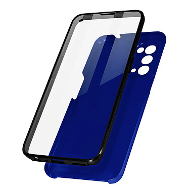 Avizar Coque Oppo Reno 5 5G et Find X3 Lite Arrière Rigide et Avant Souple - bleu