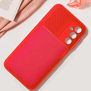 Avis Avizar Coque pour Samsung Galaxy A25 5G Silicone Cache Caméra Coulissant Rouge