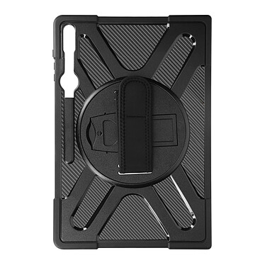 Avizar Coque pour Samsung Galaxy Tab S8 Ultra et S9 Ultra Poignée Béquille Support  Noir