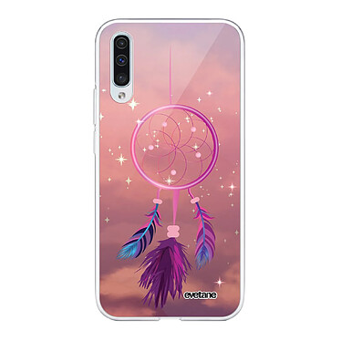 Evetane Coque Samsung Galaxy A50 360 intégrale transparente Motif Attrape rêve rose Tendance