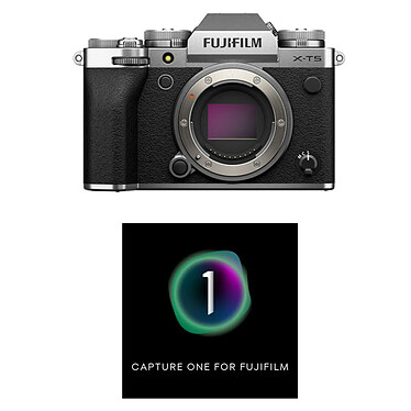 FUJIFILM X-T5 NU SILVER + Logiciel Capture One Pro