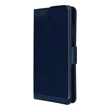 Avizar Etui pour Smartphone 5,3 à 5,5 Portefeuille Porte Monnaie Porte Carte  bleu nuit