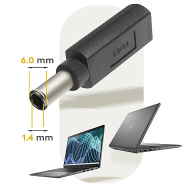 Avizar Adaptateur de Charge USB-C  vers DC 6.0 x 1.4mm pas cher