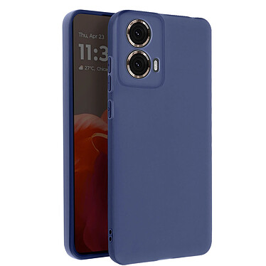 Avizar Coque pour Motorola Moto G85 Silicone Souple Mate Bleu Nuit