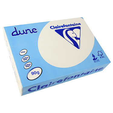 CLAIREFONTAINE Ramette 500 Feuilles Dune 90g A4 210x297 mm Certifié FSC / TCF Blanc