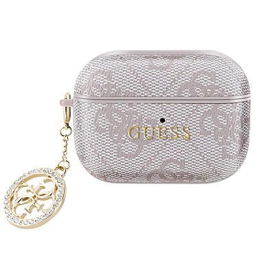 Guess Coque pour AirPods Pro 2 avec Charm Design Élégant Rose Poudré