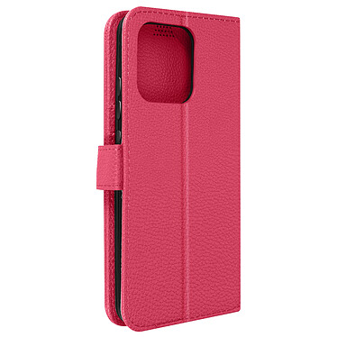 Avizar Etui pour Xiaomi Redmi 12Cavec Support Vidéo et Portefeuille  rose