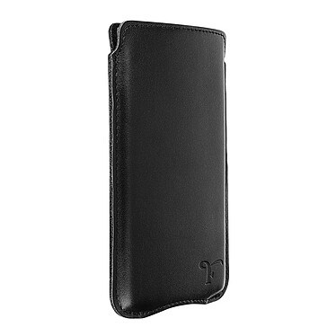 Avizar Pochette Smartphone jusqu'à 5.5''' Cuir Italien Intérieur Soft touch Slim  Noir