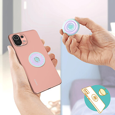 Popsockets PopGrip Téléphone Maintien Support Vidéo Design Prismatique pas cher