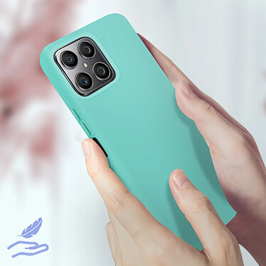 Acheter Avizar Coque pour Honor X8 4G Silicone Semi-rigide Finition Soft-touch Fine  Turquoise