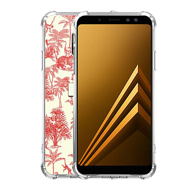 Avis LaCoqueFrançaise Coque Samsung Galaxy A8 2018 Silicone antichocs Solides coins renforcés  transparente Motif Botanic Amour