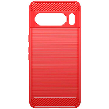 Avizar Coque pour Google Pixel 8 Pro Effet Carbone Silicone Flexible Antichoc  Rouge