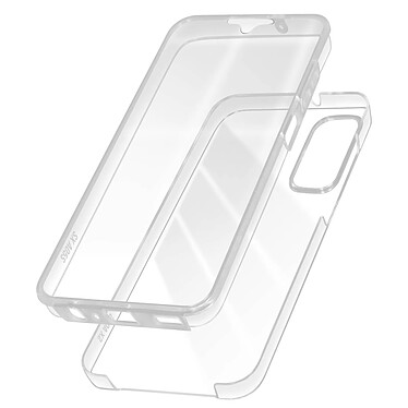 Avizar Coque Intégrale pour Galaxy A05s Arrière Rigide et Avant Souple Transparent