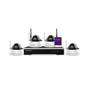 Hikvision - Hikvision NK44W1H-1T(WD) Kit de vidéosurveillance avec & sans fil 4 canaux