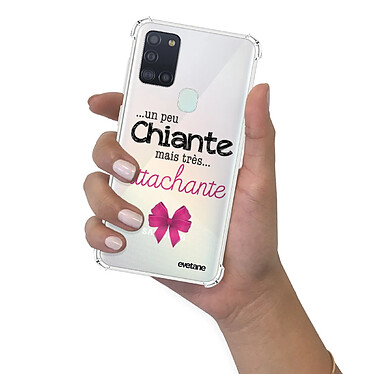 Evetane Coque Samsung Galaxy A21S anti-choc souple angles renforcés transparente Motif Un peu chiante tres attachante pas cher