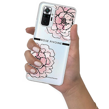 LaCoqueFrançaise Coque Xiaomi Redmi Note 10 Pro 360 intégrale transparente Motif Rose Pivoine Tendance pas cher