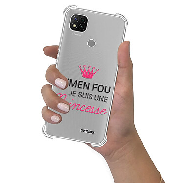 Evetane Coque Xiaomi Redmi 9C anti-choc souple angles renforcés transparente Motif Je suis une princesse pas cher