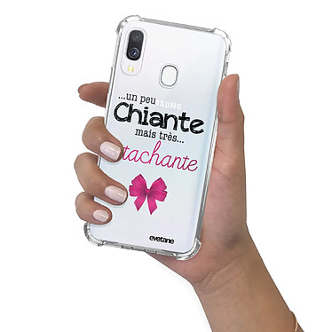 Evetane Coque Samsung Galaxy A40 anti-choc souple angles renforcés transparente Motif Un peu chiante tres attachante pas cher