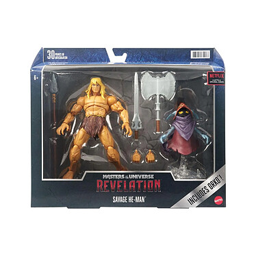 Avis Maîtres de l'Univers : Revelation Masterverse 2022 - Figurines Deluxe Savage He-Man & Orko 18 c