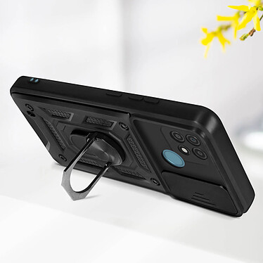 Avizar Coque Pour Realme C21 et C11 2021 avec Cache caméra et Bague Support Vidéo  noir pas cher