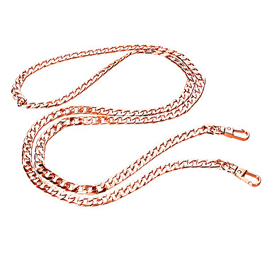 Avizar Bijou de Téléphone Chaîne Maille Cubaine Métallique 120cm Rose gold