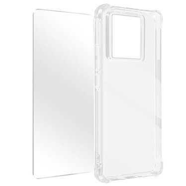 Avizar Coque pour Xiaomi 13T et 13T Pro Coins Antichoc + Verre Trempé 9H Transparent