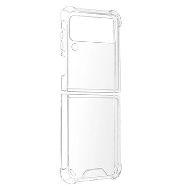 Avizar Coque Samsung Galaxy Z Flip 3 Silicone Souple Coins Renforcés Fine Transparent