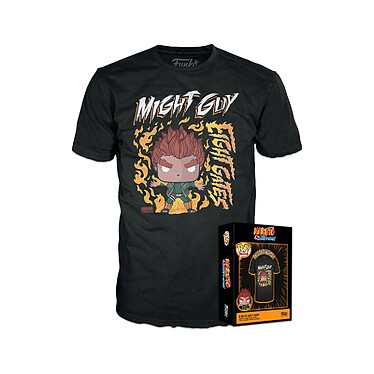 Naruto - Tees T-Shirt POP! Naruto 8 Gates Guy - Taille L