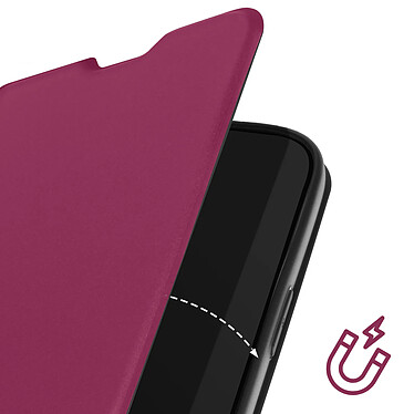 Avis Avizar Étui pour iPhone 16 Plus Soft touch Porte-carte Support Vidéo Bordeaux