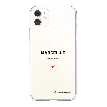 LaCoqueFrançaise Coque iPhone 11 360 intégrale transparente Motif Marseille mon amour Tendance