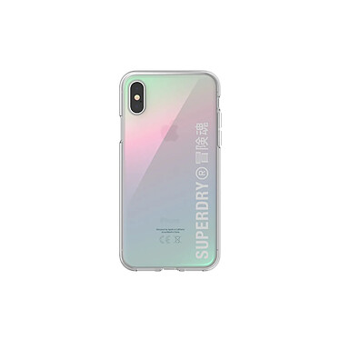 Superdry Coque pour Apple iPhone X / XS Collection Snap Case Clear en TPU Transparent