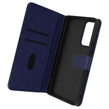 Avizar Housse Xiaomi 12 Lite Clapet Portefeuille Fonction Support Vidéo bleu nuit Chesterfield