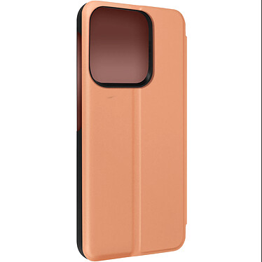 Avizar Étui Clear View pour Xiaomi Redmi 12C avec Clapet Miroir Support Vidéo  rose gold