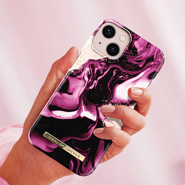 Avis iDeal of Sweden Coque pour iPhone 13 Marbré Luxe Ultra fine Golden Ruby Marble Rose