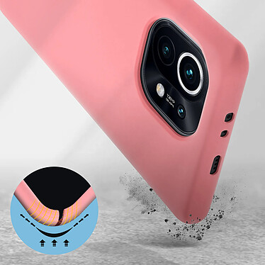 Avis Avizar Coque Xiaomi Mi 11 5G Silicone Semi-rigide Finition Soft Touch Fine Rose