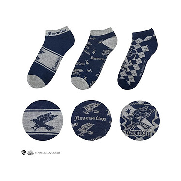 Harry Potter - Pack 3 paires de socquettes Ravenclaw