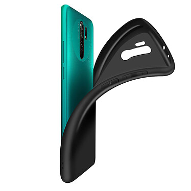 Avizar Coque Xiaomi Redmi 9 Silicone Gel Flexible Ultra-fine et Légère - Noir pas cher