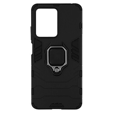 Avizar Coque pour Xiaomi Redmi Note 12 Pro 5G et 12 Pro Plus 5G Hybride Antichoc Bague Métallique Support  noir