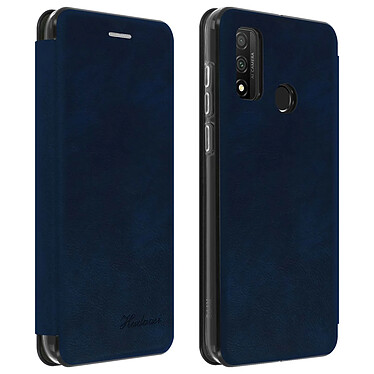 Avizar Étui Huawei P smart 2020 Simili-Cuir Clapet Porte-carte Support Vidéo bleu nuit