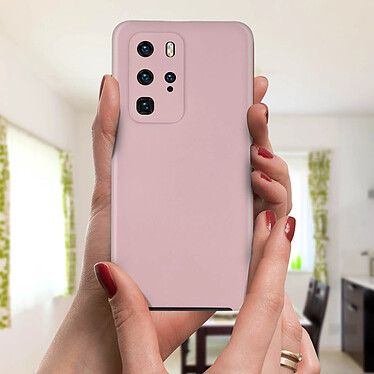 Acheter Avizar Coque Huawei P40 Pro Arrière Rigide + Avant Souple Rose